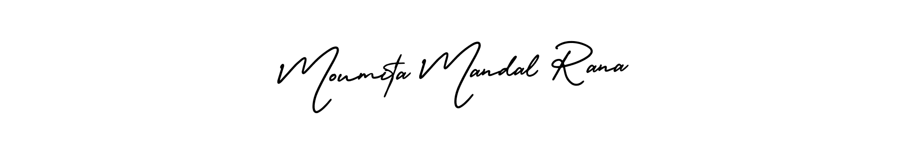 How to make Moumita Mandal Rana name signature. Use AmerikaSignatureDemo-Regular style for creating short signs online. This is the latest handwritten sign. Moumita Mandal Rana signature style 3 images and pictures png