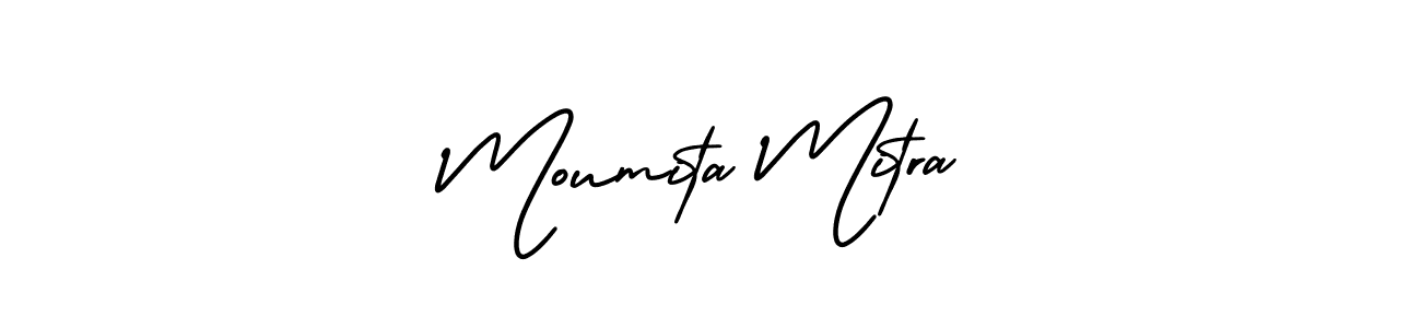 How to make Moumita Mitra signature? AmerikaSignatureDemo-Regular is a professional autograph style. Create handwritten signature for Moumita Mitra name. Moumita Mitra signature style 3 images and pictures png