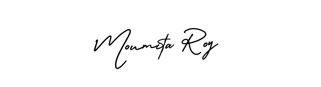AmerikaSignatureDemo-Regular is a professional signature style that is perfect for those who want to add a touch of class to their signature. It is also a great choice for those who want to make their signature more unique. Get Moumita Roy name to fancy signature for free. Moumita Roy signature style 3 images and pictures png