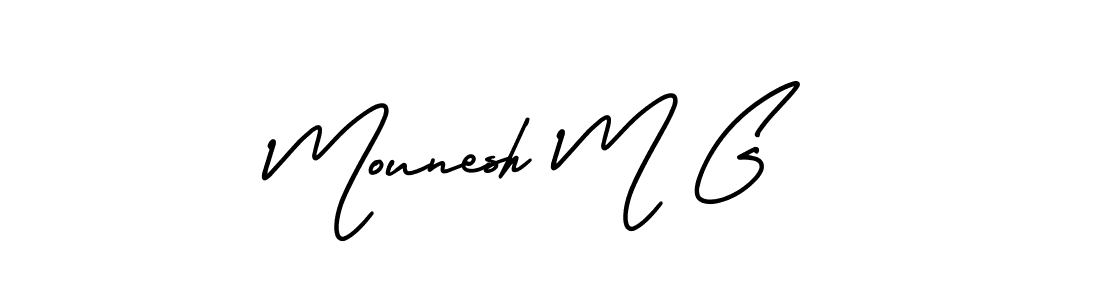 Best and Professional Signature Style for Mounesh M G. AmerikaSignatureDemo-Regular Best Signature Style Collection. Mounesh M G signature style 3 images and pictures png