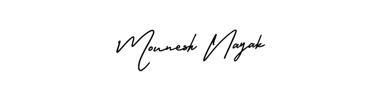 Also You can easily find your signature by using the search form. We will create Mounesh Nayak name handwritten signature images for you free of cost using AmerikaSignatureDemo-Regular sign style. Mounesh Nayak signature style 3 images and pictures png
