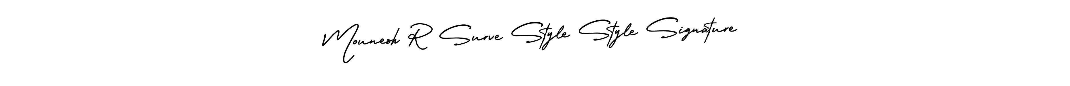 You should practise on your own different ways (AmerikaSignatureDemo-Regular) to write your name (Mounesh R Surve Style Style Signature) in signature. don't let someone else do it for you. Mounesh R Surve Style Style Signature signature style 3 images and pictures png