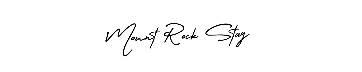 How to make Mount Rock Stay signature? AmerikaSignatureDemo-Regular is a professional autograph style. Create handwritten signature for Mount Rock Stay name. Mount Rock Stay signature style 3 images and pictures png