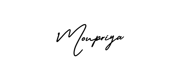 How to Draw Moupriya signature style? AmerikaSignatureDemo-Regular is a latest design signature styles for name Moupriya. Moupriya signature style 3 images and pictures png