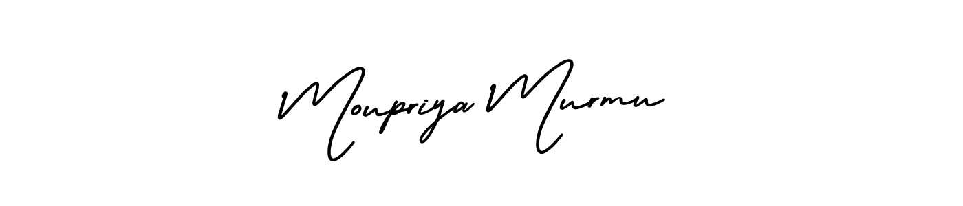 How to make Moupriya Murmu name signature. Use AmerikaSignatureDemo-Regular style for creating short signs online. This is the latest handwritten sign. Moupriya Murmu signature style 3 images and pictures png