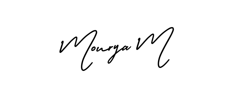 Check out images of Autograph of Mourya M name. Actor Mourya M Signature Style. AmerikaSignatureDemo-Regular is a professional sign style online. Mourya M signature style 3 images and pictures png