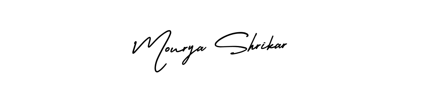 Make a short Mourya Shrikar signature style. Manage your documents anywhere anytime using AmerikaSignatureDemo-Regular. Create and add eSignatures, submit forms, share and send files easily. Mourya Shrikar signature style 3 images and pictures png