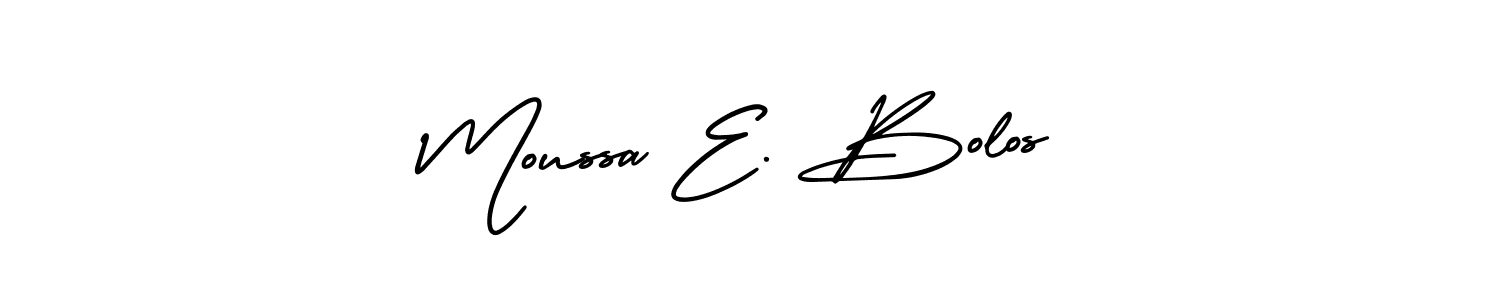 Check out images of Autograph of Moussa E. Bolos name. Actor Moussa E. Bolos Signature Style. AmerikaSignatureDemo-Regular is a professional sign style online. Moussa E. Bolos signature style 3 images and pictures png