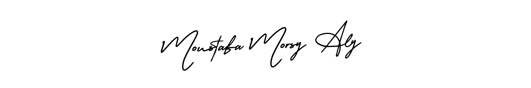 How to make Moustafa Morsy Aly signature? AmerikaSignatureDemo-Regular is a professional autograph style. Create handwritten signature for Moustafa Morsy Aly name. Moustafa Morsy Aly signature style 3 images and pictures png