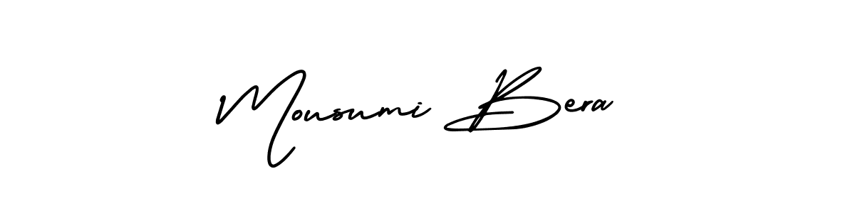 Make a beautiful signature design for name Mousumi Bera. With this signature (AmerikaSignatureDemo-Regular) style, you can create a handwritten signature for free. Mousumi Bera signature style 3 images and pictures png