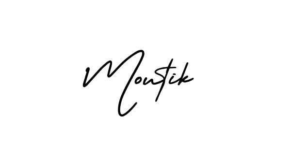 How to Draw Moutik signature style? AmerikaSignatureDemo-Regular is a latest design signature styles for name Moutik. Moutik signature style 3 images and pictures png