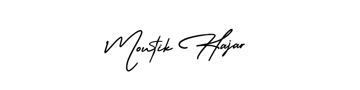 Here are the top 10 professional signature styles for the name Moutik Hajar. These are the best autograph styles you can use for your name. Moutik Hajar signature style 3 images and pictures png