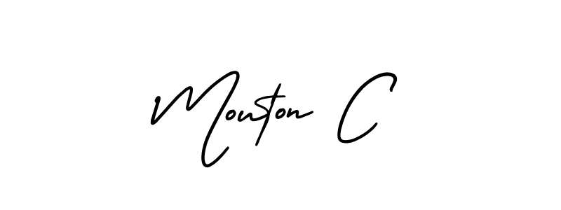 Best and Professional Signature Style for Mouton C. AmerikaSignatureDemo-Regular Best Signature Style Collection. Mouton C signature style 3 images and pictures png