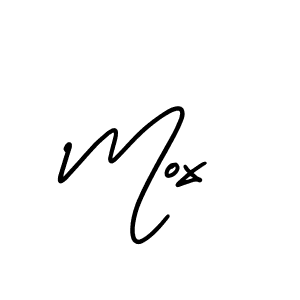 Mox stylish signature style. Best Handwritten Sign (AmerikaSignatureDemo-Regular) for my name. Handwritten Signature Collection Ideas for my name Mox. Mox signature style 3 images and pictures png