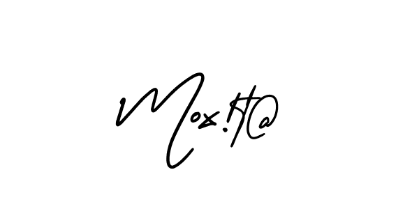 Make a beautiful signature design for name Mox!t@. With this signature (AmerikaSignatureDemo-Regular) style, you can create a handwritten signature for free. Mox!t@ signature style 3 images and pictures png