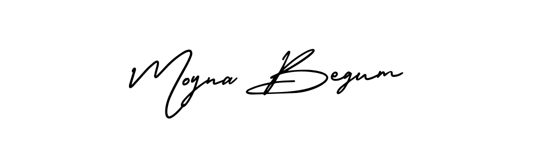 Best and Professional Signature Style for Moyna Begum. AmerikaSignatureDemo-Regular Best Signature Style Collection. Moyna Begum signature style 3 images and pictures png