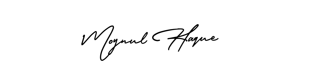 How to make Moynul Haque name signature. Use AmerikaSignatureDemo-Regular style for creating short signs online. This is the latest handwritten sign. Moynul Haque signature style 3 images and pictures png