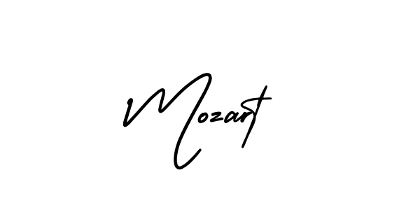 How to make Mozart name signature. Use AmerikaSignatureDemo-Regular style for creating short signs online. This is the latest handwritten sign. Mozart signature style 3 images and pictures png