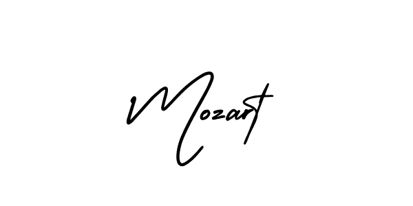 How to make Mozart name signature. Use AmerikaSignatureDemo-Regular style for creating short signs online. This is the latest handwritten sign. Mozart signature style 3 images and pictures png