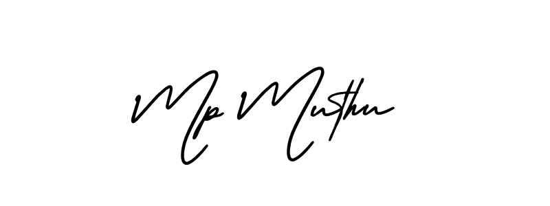 Also we have Mp Muthu name is the best signature style. Create professional handwritten signature collection using AmerikaSignatureDemo-Regular autograph style. Mp Muthu signature style 3 images and pictures png