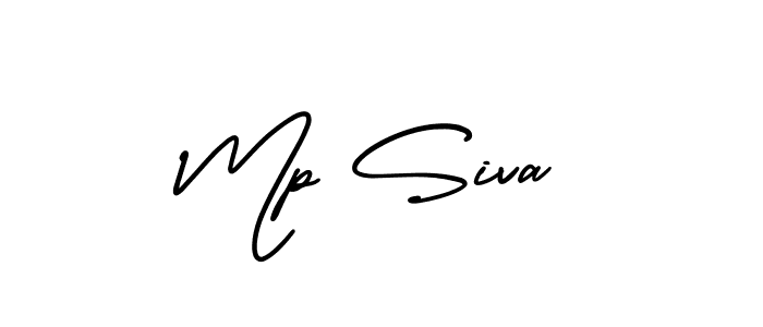 You should practise on your own different ways (AmerikaSignatureDemo-Regular) to write your name (Mp Siva) in signature. don't let someone else do it for you. Mp Siva signature style 3 images and pictures png