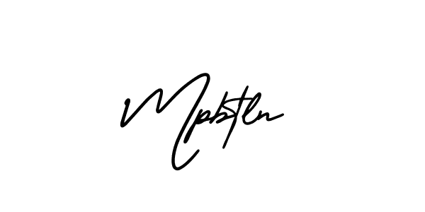 The best way (AmerikaSignatureDemo-Regular) to make a short signature is to pick only two or three words in your name. The name Mpbtln include a total of six letters. For converting this name. Mpbtln signature style 3 images and pictures png