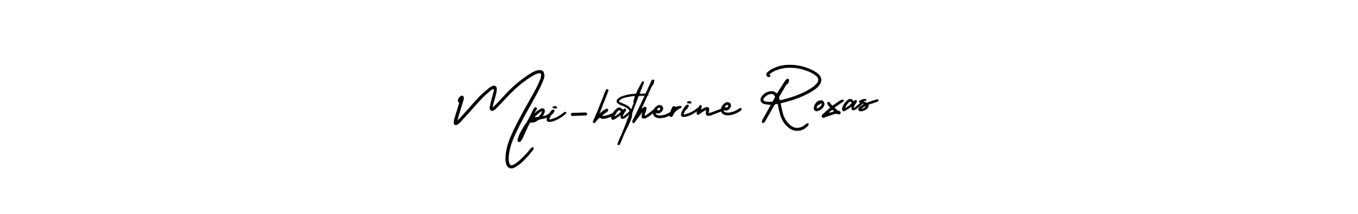 How to make Mpi-katherine Roxas name signature. Use AmerikaSignatureDemo-Regular style for creating short signs online. This is the latest handwritten sign. Mpi-katherine Roxas signature style 3 images and pictures png