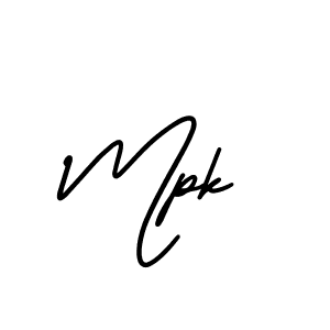 Mpk stylish signature style. Best Handwritten Sign (AmerikaSignatureDemo-Regular) for my name. Handwritten Signature Collection Ideas for my name Mpk. Mpk signature style 3 images and pictures png