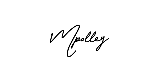 It looks lik you need a new signature style for name Mpolley. Design unique handwritten (AmerikaSignatureDemo-Regular) signature with our free signature maker in just a few clicks. Mpolley signature style 3 images and pictures png