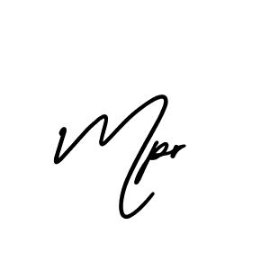 Design your own signature with our free online signature maker. With this signature software, you can create a handwritten (AmerikaSignatureDemo-Regular) signature for name Mpr. Mpr signature style 3 images and pictures png