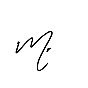 Design your own signature with our free online signature maker. With this signature software, you can create a handwritten (AmerikaSignatureDemo-Regular) signature for name Mr . Mr  signature style 3 images and pictures png