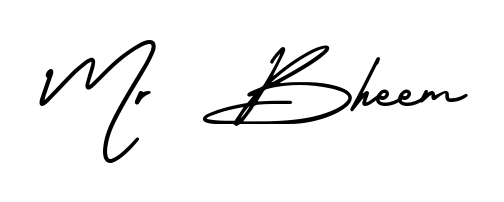 Mr  Bheem stylish signature style. Best Handwritten Sign (AmerikaSignatureDemo-Regular) for my name. Handwritten Signature Collection Ideas for my name Mr  Bheem. Mr  Bheem signature style 3 images and pictures png