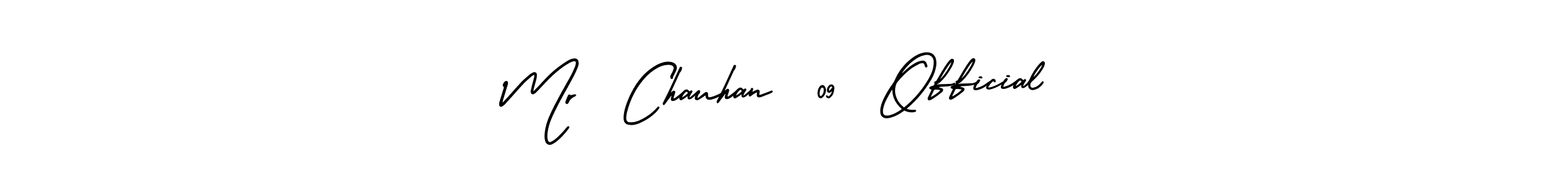 How to make Mr  Chauhan  09  Official name signature. Use AmerikaSignatureDemo-Regular style for creating short signs online. This is the latest handwritten sign. Mr  Chauhan  09  Official signature style 3 images and pictures png