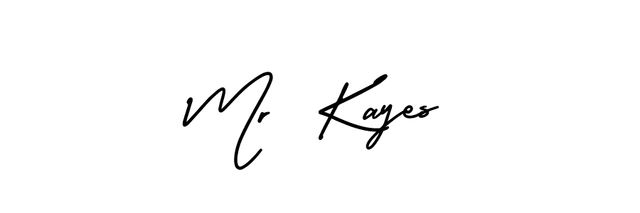 It looks lik you need a new signature style for name Mr  Kayes. Design unique handwritten (AmerikaSignatureDemo-Regular) signature with our free signature maker in just a few clicks. Mr  Kayes signature style 3 images and pictures png