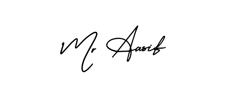 It looks lik you need a new signature style for name Mr Aasif. Design unique handwritten (AmerikaSignatureDemo-Regular) signature with our free signature maker in just a few clicks. Mr Aasif signature style 3 images and pictures png