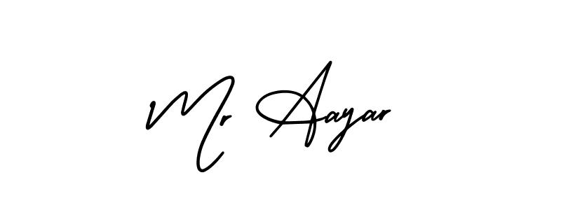 Create a beautiful signature design for name Mr Aayar. With this signature (AmerikaSignatureDemo-Regular) fonts, you can make a handwritten signature for free. Mr Aayar signature style 3 images and pictures png