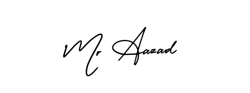 Also we have Mr Aazad name is the best signature style. Create professional handwritten signature collection using AmerikaSignatureDemo-Regular autograph style. Mr Aazad signature style 3 images and pictures png