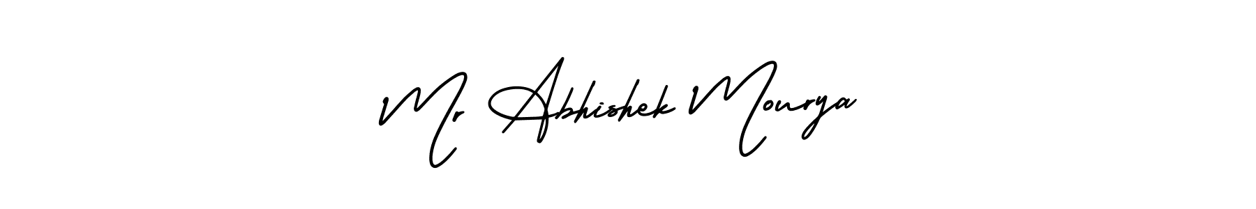 AmerikaSignatureDemo-Regular is a professional signature style that is perfect for those who want to add a touch of class to their signature. It is also a great choice for those who want to make their signature more unique. Get Mr Abhishek Mourya name to fancy signature for free. Mr Abhishek Mourya signature style 3 images and pictures png