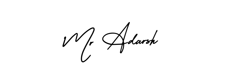How to make Mr Adarsh signature? AmerikaSignatureDemo-Regular is a professional autograph style. Create handwritten signature for Mr Adarsh name. Mr Adarsh signature style 3 images and pictures png