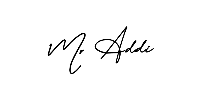 if you are searching for the best signature style for your name Mr Addi. so please give up your signature search. here we have designed multiple signature styles  using AmerikaSignatureDemo-Regular. Mr Addi signature style 3 images and pictures png