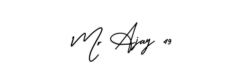 AmerikaSignatureDemo-Regular is a professional signature style that is perfect for those who want to add a touch of class to their signature. It is also a great choice for those who want to make their signature more unique. Get Mr Ajay 49 name to fancy signature for free. Mr Ajay 49 signature style 3 images and pictures png