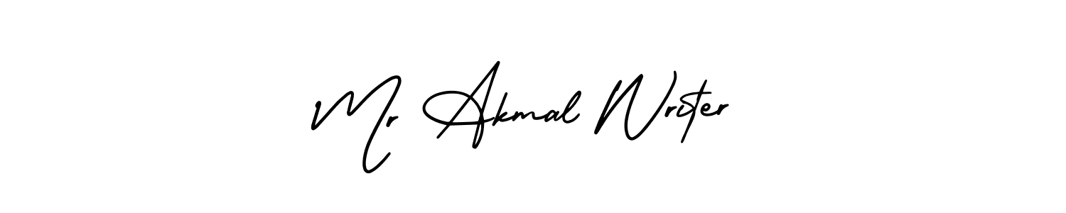 Make a beautiful signature design for name Mr Akmal Writer. With this signature (AmerikaSignatureDemo-Regular) style, you can create a handwritten signature for free. Mr Akmal Writer signature style 3 images and pictures png