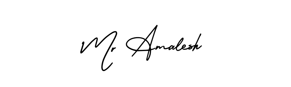 You should practise on your own different ways (AmerikaSignatureDemo-Regular) to write your name (Mr Amalesh) in signature. don't let someone else do it for you. Mr Amalesh signature style 3 images and pictures png