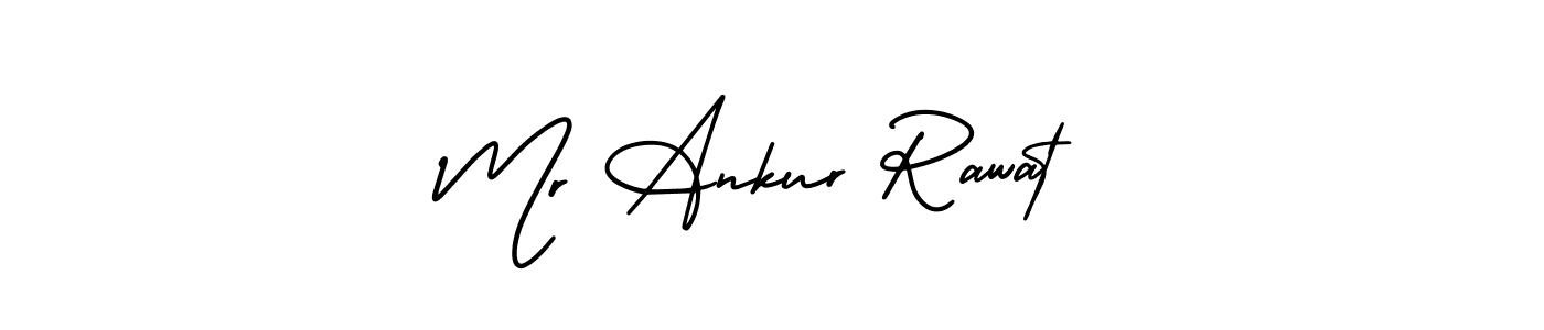 Mr Ankur Rawat stylish signature style. Best Handwritten Sign (AmerikaSignatureDemo-Regular) for my name. Handwritten Signature Collection Ideas for my name Mr Ankur Rawat. Mr Ankur Rawat signature style 3 images and pictures png