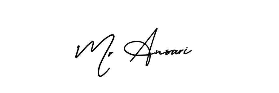 Also we have Mr Ansari name is the best signature style. Create professional handwritten signature collection using AmerikaSignatureDemo-Regular autograph style. Mr Ansari signature style 3 images and pictures png