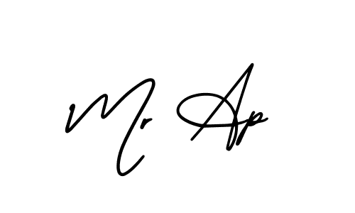Similarly AmerikaSignatureDemo-Regular is the best handwritten signature design. Signature creator online .You can use it as an online autograph creator for name Mr Ap. Mr Ap signature style 3 images and pictures png