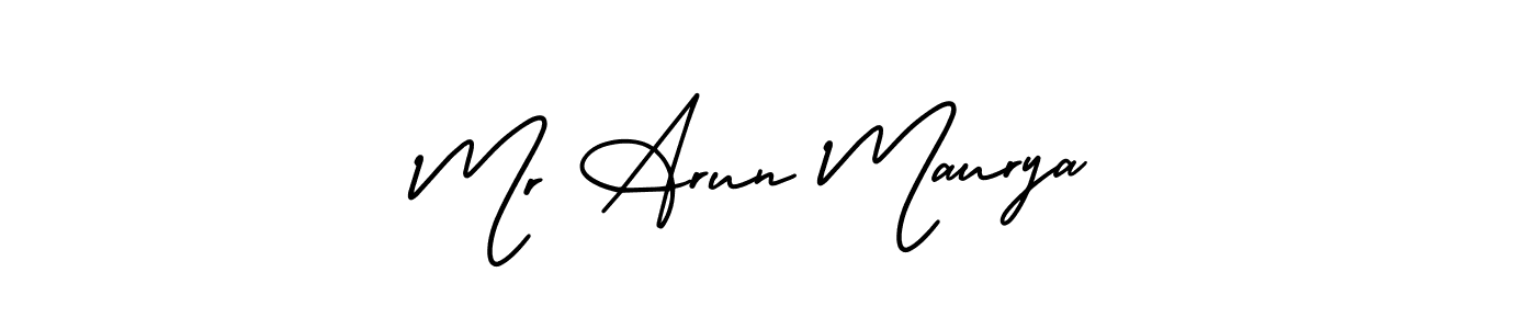 It looks lik you need a new signature style for name Mr Arun Maurya. Design unique handwritten (AmerikaSignatureDemo-Regular) signature with our free signature maker in just a few clicks. Mr Arun Maurya signature style 3 images and pictures png