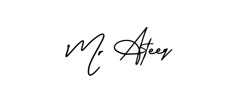 Check out images of Autograph of Mr Ateeq name. Actor Mr Ateeq Signature Style. AmerikaSignatureDemo-Regular is a professional sign style online. Mr Ateeq signature style 3 images and pictures png