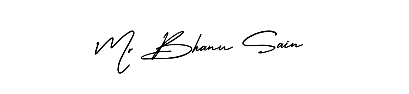 Design your own signature with our free online signature maker. With this signature software, you can create a handwritten (AmerikaSignatureDemo-Regular) signature for name Mr Bhanu Sain. Mr Bhanu Sain signature style 3 images and pictures png