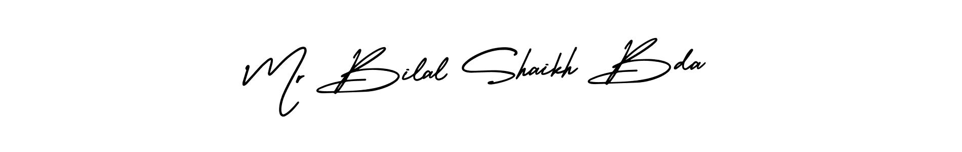 Also You can easily find your signature by using the search form. We will create Mr Bilal Shaikh Bda name handwritten signature images for you free of cost using AmerikaSignatureDemo-Regular sign style. Mr Bilal Shaikh Bda signature style 3 images and pictures png